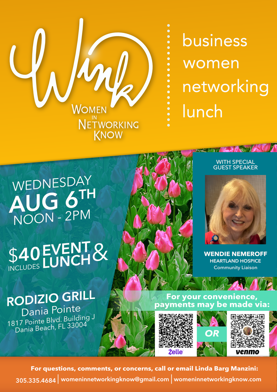 Women smiling at a WINK meeting